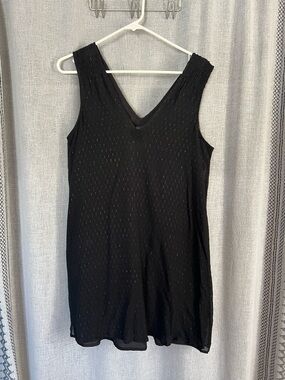 Black Madewell sleeveless dress with Subtle Shimmer